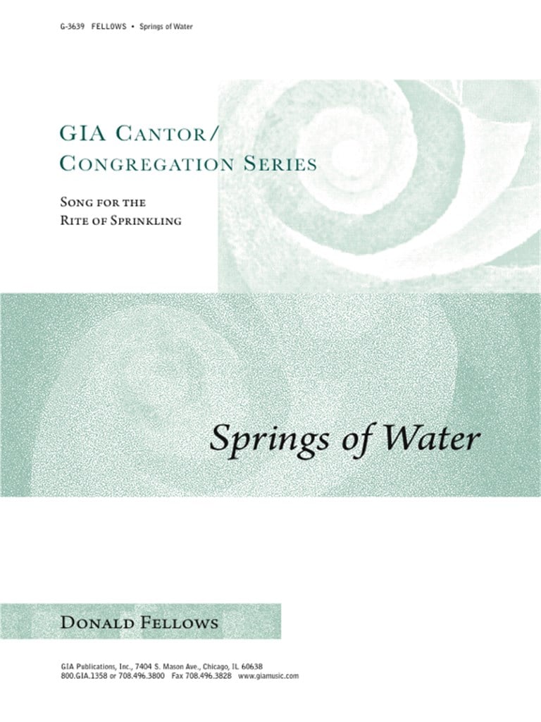 Rite of Sprinkling Springs of Water